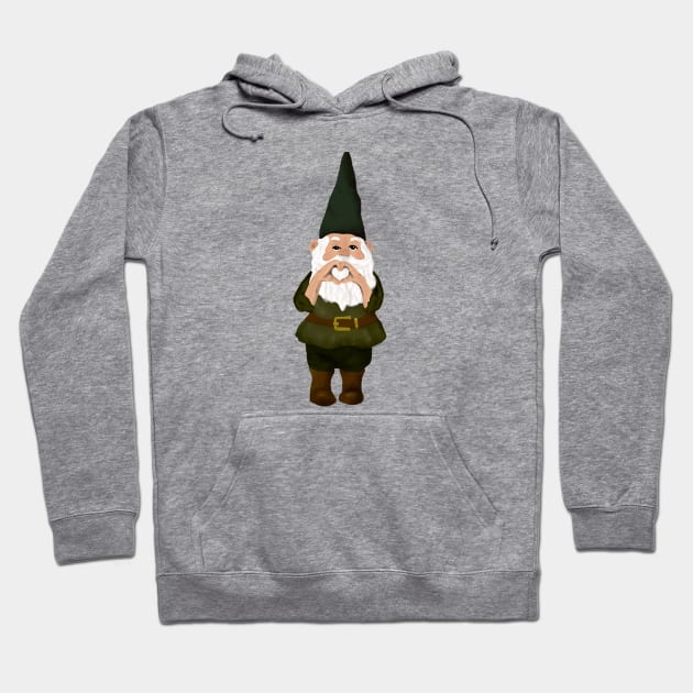 I heart you Gnome Hoodie by Quick Brown Fox Canada 